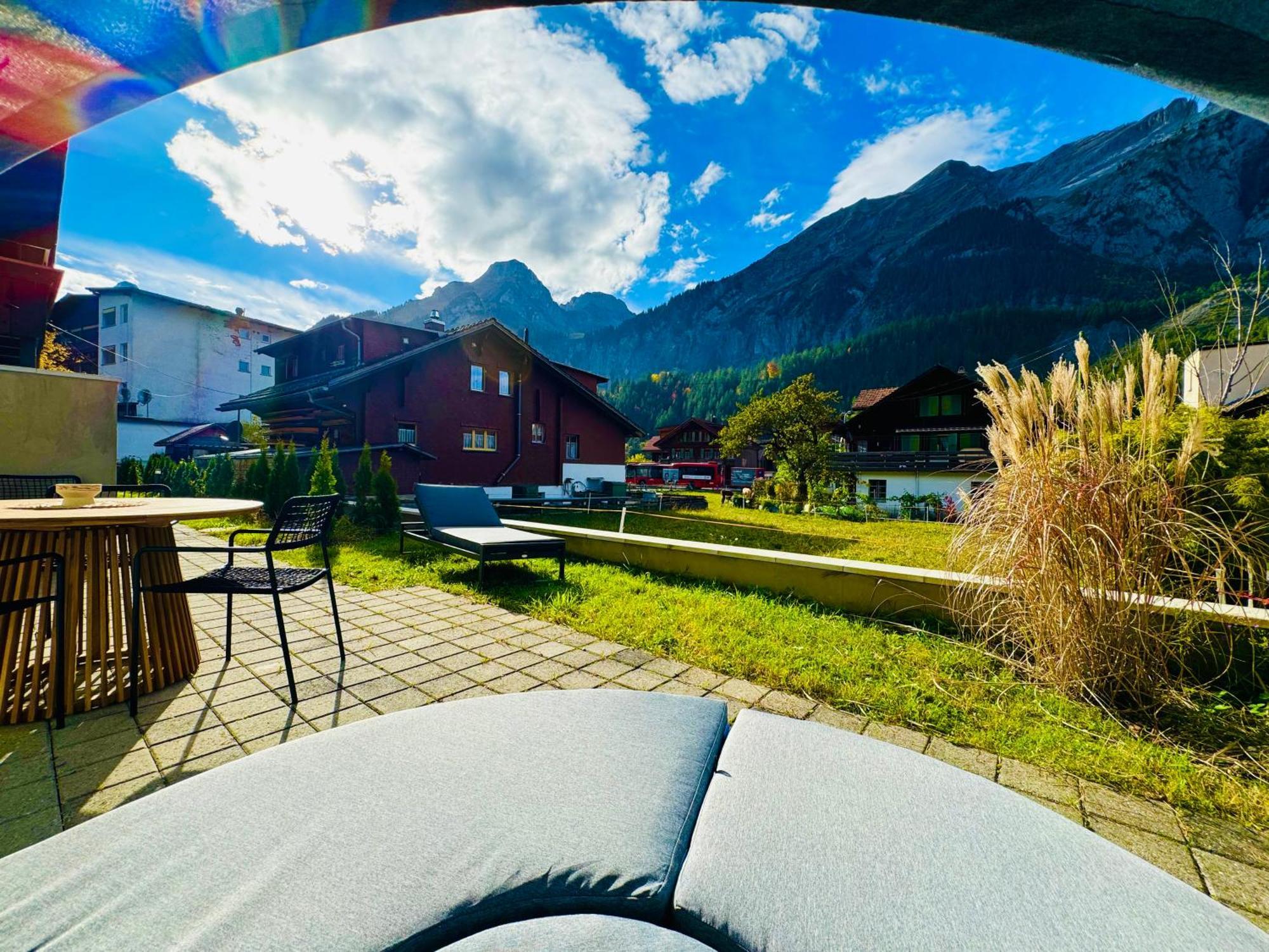 Апартаменты Cute & Cozy Oasis, Private Afternoon Sun Terrace Кандерштег Экстерьер фото